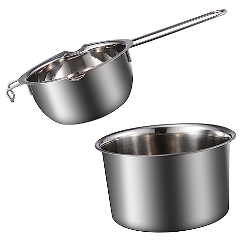 CHICAMPERA 1 Satz Doppelkessel Schmelztopf aus für Wachs Schokolade Butter Hitzebeständig für Kochen und Backen Einfach zu Reinigen Geschenkidee CHICAMPERA 1 Satz Doppelkessel Schmelztopf aus für Wachs Schokolade Butter Hitzebeständig für Kochen und Backen Einfach zu Reinigen Geschenkidee von CHICAMPERA