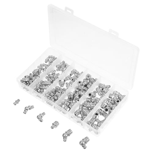 CHICAMPERA 1 Satz Schmiernippel Sortiment aus Hochlegiertem Kohlenstoffstahl Teilig Fittings und Winkeln für Automobil und Maschinenwartung Praktischer Aufbewahrungsbox CHICAMPERA 1 Satz Schmiernippel Sortiment aus Hochlegiertem Kohlenstoffstahl Teilig Fittings und Winkeln für Automobil und Maschinenwartung Praktischer Aufbewahrungsbox von CHICAMPERA