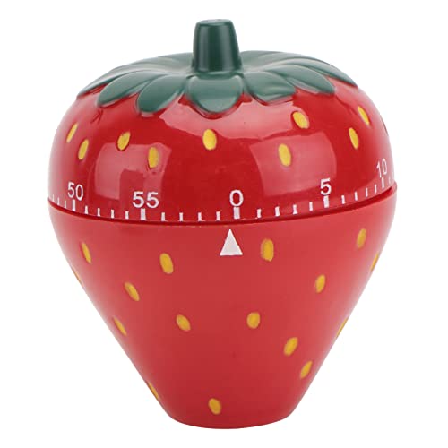 CHICAMPERA 1 Stück Fruchtförmiger Küchentimer Erdbeerform Mechanischer Zeitschaltuhr für Backen und Kochen Dekorativ und Benutzerfreundlich für Senioren CHICAMPERA 1 Stück Fruchtförmiger Küchentimer Erdbeerform Mechanischer Zeitschaltuhr für Backen und Kochen Dekorativ und Benutzerfreundlich für Senioren von CHICAMPERA