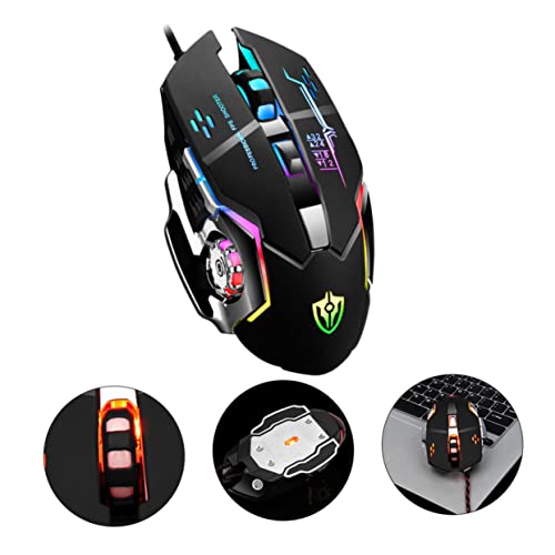 CHICAMPERA 1 Stück Gaming mit LED Beleuchtung Einstellbare Tasten Ergonomisches Design für PC und Büro Schwarz Gaming Performance Programmierbare Funktionen Metall Unterseite CHICAMPERA 1 Stück Gaming mit LED Beleuchtung Einstellbare Tasten Ergonomisches Design für PC und Büro Schwarz Gaming Performance Programmierbare Funktionen Metall Unterseite von CHICAMPERA