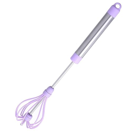 CHICAMPERA 1 Stück Manueller Eierschläger mit Verstellbarem Silikon Halbautomatischer Handmixer für Vielseitige Anwendungen der Küche für Eier Teige und Sahne von CHICAMPERA