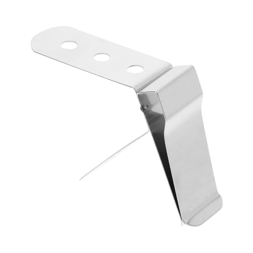 CHICAMPERA 1 Stück Thermometer Clip Halter Küchengerät für Präzise Temperaturmessung von Lebensmitteln für Grillen Kochen und Frittieren Sicher und Einfach zu Verwenden Silber CHICAMPERA 1 Stück Thermometer Clip Halter Küchengerät für Präzise Temperaturmessung von Lebensmitteln für Grillen Kochen und Frittieren Sicher und Einfach zu Verwenden Silber von CHICAMPERA