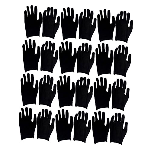 CHICAMPERA 12 Paare Schwarze Baumwollhandschuhe Dünn Arbeitshandschuhe Leicht und Bequem Vielseitig Schützende Arbeitsschutz Handschuhe für Garten Montage und Alltagsschutz CHICAMPERA 12 Paare Schwarze Baumwollhandschuhe Dünn Arbeitshandschuhe Leicht und Bequem Vielseitig Schützende Arbeitsschutz Handschuhe für Garten Montage und Alltagsschutz von CHICAMPERA