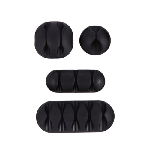 CHICAMPERA 12 Stück Kabelclips Tpr Kabelhalter Kabelorganizer Kabelmanagement für Schreibtisch Büro Auto Kompakt Geruchlos Sicher Schützt Kabel vor Kindern und Haustieren Praktische von CHICAMPERA