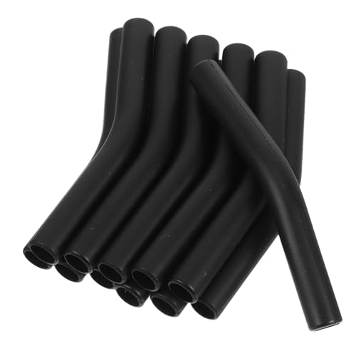CHICAMPERA 12 Stück Universal-strohhalmschutz Aus Silikon, Ersatzspitzen Für 8-mm- Aus Metall Und, Mundstücke Aus Silikon von CHICAMPERA