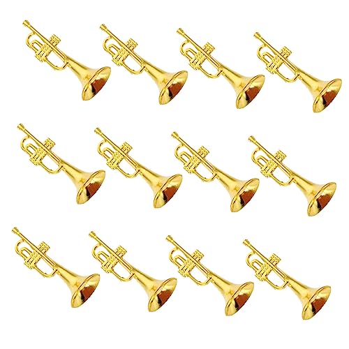 CHICAMPERA 12stücke Miniatur Musikinstrumente Weihnachtsschmuck Dekoration Für Weihnachtsbaum Und Kranz Für Musikliebhaber Und Sammler von CHICAMPERA