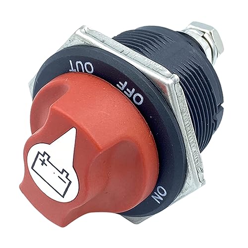 CHICAMPERA 12V Auto Batterie Trennschalter Isolierender Hauptschalter für Rv Atv Auto Schiff Robust und Sicher für Innen und Außeneinsatz CHICAMPERA 12V Auto Batterie Trennschalter Isolierender Hauptschalter für Rv Atv Auto Schiff Robust und Sicher für Innen und Außeneinsatz von CHICAMPERA