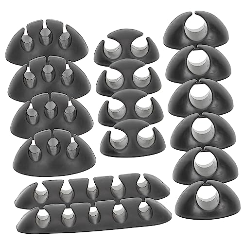 CHICAMPERA 16 Stück Kabelorganizer aus Silikon für Schreibtisch Kabelmanagement Selbstklebender Kabelhalter für Geräte Kompakt und Langlebig für Haushaltsgeräte und Küchengeräte von CHICAMPERA