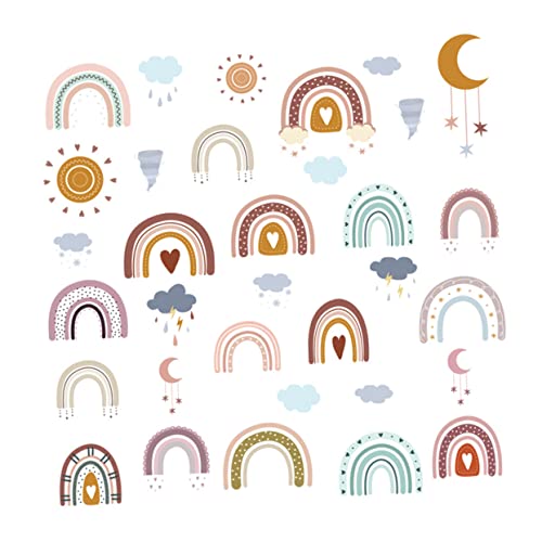 CHICAMPERA 1blatt Rainbow Wandaufkleber Für Kinderzimmer Selbstklebende Pvc Wanddekoration Mit Wolken Und Wettermotiven Bunte Wandsticker Für Kreative Raumgestaltung CHICAMPERA 1blatt Rainbow Wandaufkleber Für Kinderzimmer Selbstklebende Pvc Wanddekoration Mit Wolken Und Wettermotiven Bunte Wandsticker Für Kreative Raumgestaltung von CHICAMPERA