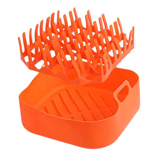 CHICAMPERA 1Satz Luftfritteuse Silikon Speckhalter Backregal für Mikrowelle und Ofen Wiederverwendbare Silikonform für Gleichmäßiges Hitzebeständig Reinigen CHICAMPERA 1Satz Luftfritteuse Silikon Speckhalter Backregal für Mikrowelle und Ofen Wiederverwendbare Silikonform für Gleichmäßiges Hitzebeständig Reinigen von CHICAMPERA