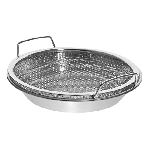 CHICAMPERA 1Satz Snack Servierteller mit Ölfilter und Abtropfgitter Hygienische und Langlebige Servierplatte für Snacks Früchte und Grillgerichte Design für Ihre Küche von CHICAMPERA