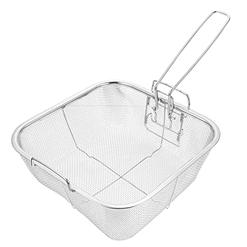 CHICAMPERA 1Stück Bratkorb aus Wiederverwendbar und Fritteuse Werkzeug für Küchen Restaurants und Zuhause Ergonomisches Design für Sicheres Frittieren von CHICAMPERA