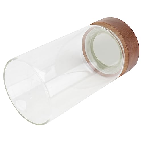 CHICAMPERA 1stück Hochborosilikatglas Aufbewahrungsglas Mit Schraubverschluss Multisensorisches Lagergefäß Für Trockenfrüchte Tees Und Snacks Für Haushalt Und von CHICAMPERA