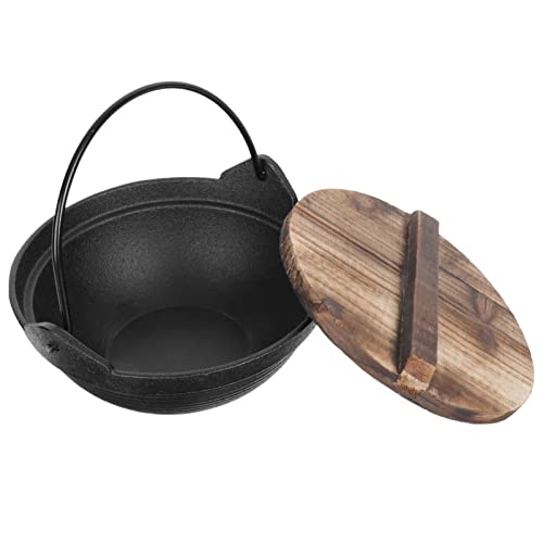 CHICAMPERA 1Stück Kleiner Induktions Topf aus Hochwertiger Hot Pot für Asiatische Gerichte Leicht zu Reinigen Antihaftend für Camping und und Sicher von CHICAMPERA