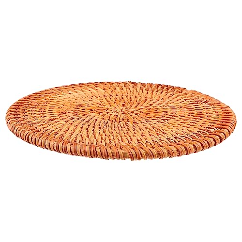 CHICAMPERA 1Stück Scald Pot Pad Runder Hölzerner Untersetzer Isolierender Topfhalter Hitzebeständige Tischmatte Für Haushalt Mottensicherer Für Töpfe von CHICAMPERA