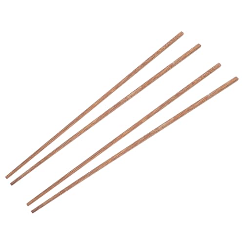 CHICAMPERA 2 Paare Lange Holz Essstäbchen für Sicheres Frittieren Hitzebeständige Kochstäbchen aus Holz für Hot Pot Grillen und Nudelgerichte mit Exzellenter Wärmeisolierung und Rutschfestem von CHICAMPERA