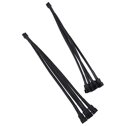 CHICAMPERA 2 STÜCK Pwm Lüfter Splitter Kabel Splitter für PC Kühllüfter Langlebig mit Nylonummantelung für CPU Fan und Kühlungssysteme CHICAMPERA 2 STÜCK Pwm Lüfter Splitter Kabel Splitter für PC Kühllüfter Langlebig mit Nylonummantelung für CPU Fan und Kühlungssysteme von CHICAMPERA