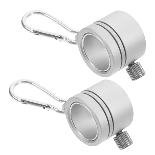 CHICAMPERA 2 Stück Fahnenmast Ringe Drehbare Flaggenhalter mit Funktion Einfache für Zuhause Schule und Gewerbliche Nutzung von CHICAMPERA