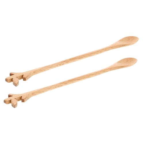 CHICAMPERA 2 Stück Holz Rührlöffel Handgefertigte Rührlöffel aus Holz mit Langem Vielseitig Einsetzbar für Zuhause Cafés Ergonomisches Design für Besseren Halt CHICAMPERA 2 Stück Holz Rührlöffel Handgefertigte Rührlöffel aus Holz mit Langem Vielseitig Einsetzbar für Zuhause Cafés Ergonomisches Design für Besseren Halt von CHICAMPERA