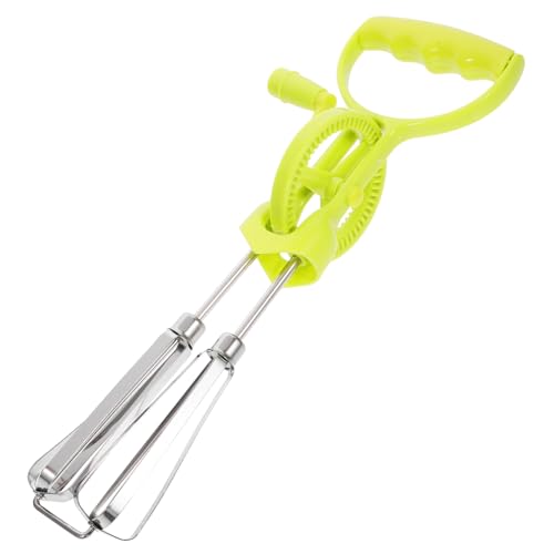 CHICAMPERA Handkurbel Ei Mixer 2 Stück mit Kunststoffgriff Manuelle Eiermischer für Küche Ergonomisch und Leicht zu Reinigen von CHICAMPERA