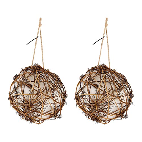 CHICAMPERA 2 Stück Teiliges Gartenvogelnest DIY Nistmaterial Baumwolle Wetterfeste Hängende Vogelnester für Wildvögel Langlebige Nistkästen zur Gartendekoration CHICAMPERA 2 Stück Teiliges Gartenvogelnest DIY Nistmaterial Baumwolle Wetterfeste Hängende Vogelnester für Wildvögel Langlebige Nistkästen zur Gartendekoration von CHICAMPERA