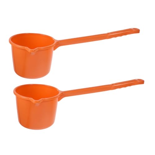 CHICAMPERA 2 Stück Teiliges Langer Griff Wasserschöpfer aus Robustem Kunststoff Langlebiger Badlöffel für Haare Waschen und Körperpflege Vielseitig für Haushalt Garten und Badezimmer von CHICAMPERA