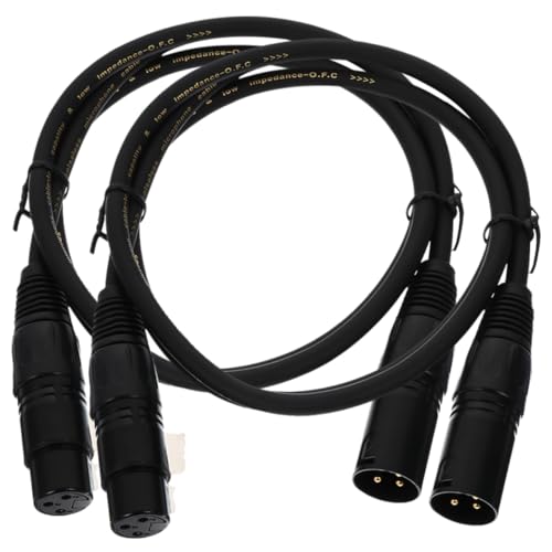 CHICAMPERA 2 Stück Xlr Kabel Polig Männlich zu Weiblich Mikrofonkabel mit Kupferleiter Geschirmt Flexibles Professionelles Audio Kabel für Mikrofone Mixer Lautsprechersysteme und von CHICAMPERA