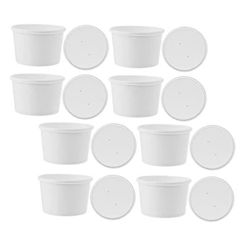 CHICAMPERA 20 Stück Einweg Eisschalen Papierbecher Mit Deckel 8 Unzen Für Eis Pudding Und Snacks Lebensmittelecht Für Partys Und Veranstaltungen CHICAMPERA 20 Stück Einweg Eisschalen Papierbecher Mit Deckel 8 Unzen Für Eis Pudding Und Snacks Lebensmittelecht Für Partys Und Veranstaltungen von CHICAMPERA