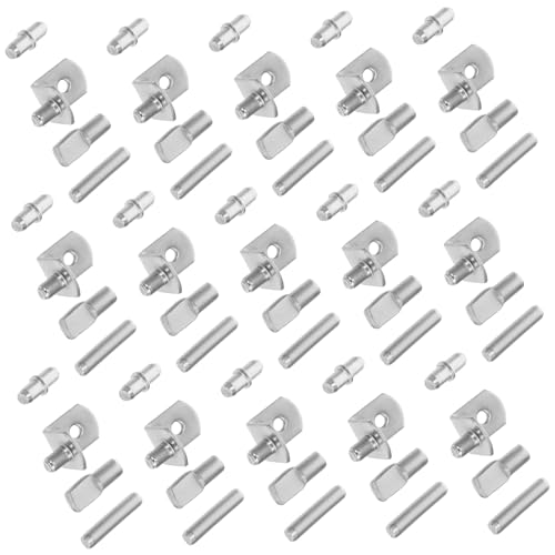 CHICAMPERA 200 Stücke Regale Regal Selbst Unterstützung Pegs Wand Schrank Installation Unterstützung Verstellbare Regal Silber Edelstahl von CHICAMPERA