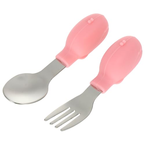 CHICAMPERA 2Stücke Besteck Silikonlöffel und für Kleinkinder Lebensmittelechtes Material Rutschfestes Design für Training Beim Essen Geeignet für Kleinkinder CHICAMPERA 2Stücke Besteck Silikonlöffel und für Kleinkinder Lebensmittelechtes Material Rutschfestes Design für Training Beim Essen Geeignet für Kleinkinder von CHICAMPERA