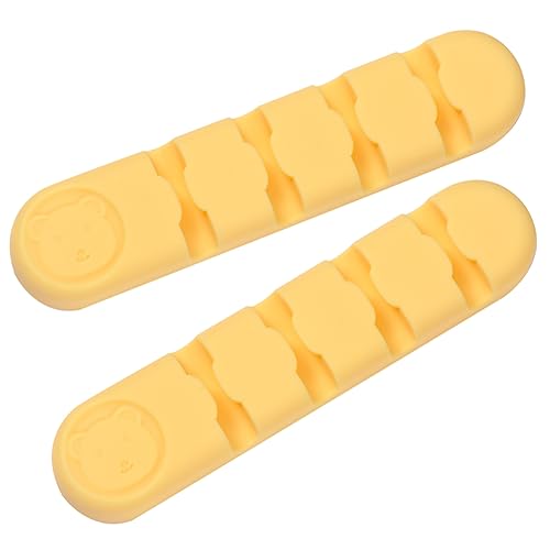 CHICAMPERA 2Stücke Kabelorganisator Clips Selbstklebende Silikon Kabelhalter für Effektives Drahtmanagement für Schreibtisch Zuhause Frischem Zitronengelb CHICAMPERA 2Stücke Kabelorganisator Clips Selbstklebende Silikon Kabelhalter für Effektives Drahtmanagement für Schreibtisch Zuhause Frischem Zitronengelb von CHICAMPERA