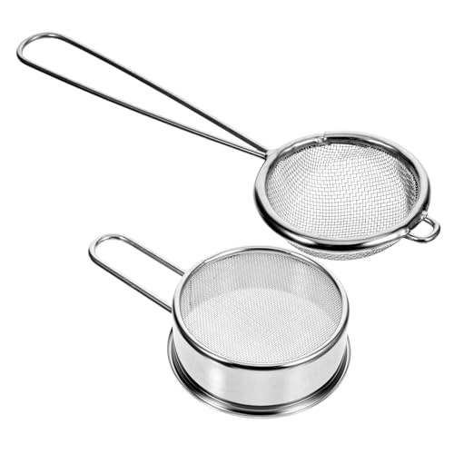 CHICAMPERA 2Stücke Küchen Sieb Runde Mehlsiebe für Feines Filtern von Mehl und Puderzucker Platzsparend und Robust CHICAMPERA 2Stücke Küchen Sieb Runde Mehlsiebe für Feines Filtern von Mehl und Puderzucker Platzsparend und Robust von CHICAMPERA