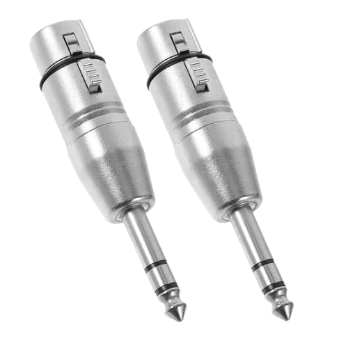 CHICAMPERA 2Stücke Xlr Adapter Stereo Audio für Vielseitige Audiogeräte für Mischpulte Einfache Bedienung von CHICAMPERA