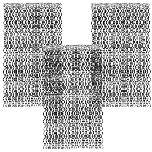 CHICAMPERA 3 Sätze Metallic Folienfransen Vorhänge Party Dekoration für Meeres Geburtstagsfeier Hochzeiten Fotohintergrund Leicht und Langlebig von CHICAMPERA