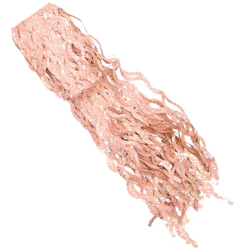 CHICAMPERA 3 Sätze Teiliges Metallfolie Fransen Vorhänge für Party Dekorationen Geburtstagsfeiern Hochzeiten und Festivals Roségold Langlebig und Leicht zu Montieren von CHICAMPERA