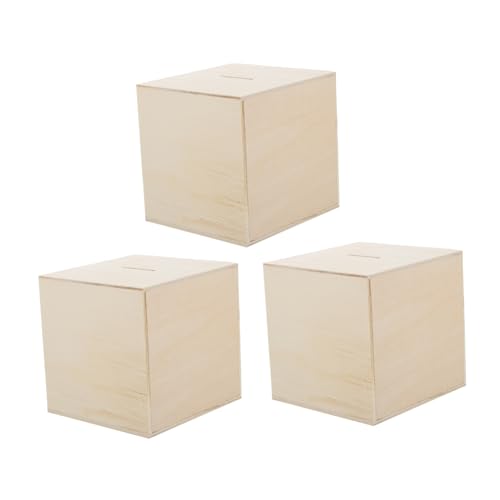 CHICAMPERA 3 Stück Teiliges Spardosen aus Holz DIY Geldsparboxen Multifunktionale Aufbewahrung für Kreative und Bastelaktivität für Kinderzimmer CHICAMPERA 3 Stück Teiliges Spardosen aus Holz DIY Geldsparboxen Multifunktionale Aufbewahrung für Kreative und Bastelaktivität für Kinderzimmer von CHICAMPERA