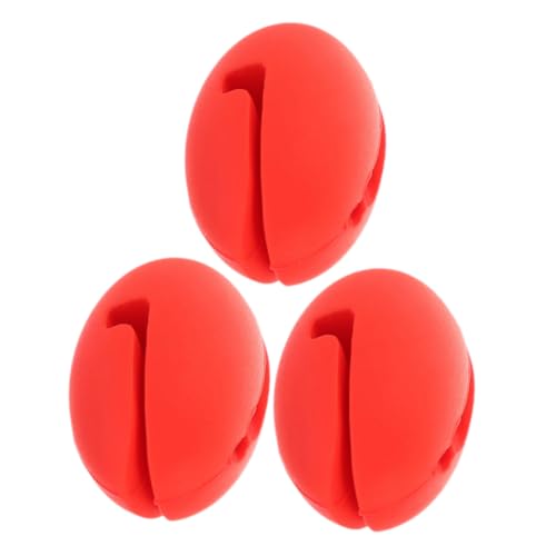 CHICAMPERA 3 Stück Teiliges Temperaturmessgerät Clip Flexible Halterung für Thermometer an Töpfen Rotes Design Einfach Anzubringen für Präzises Kochen von CHICAMPERA
