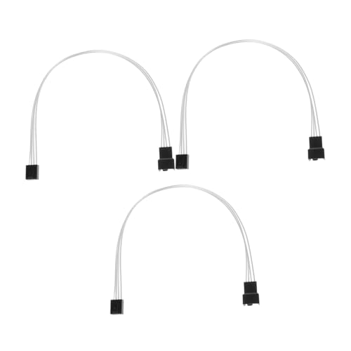 CHICAMPERA 3 Stück Teiliges Verlängerungskabel für PC Lüfter Poliger Motherboard Lüfterstromadapter für Kühlung für Atx Gehäuse und Kurze Kabelverbindungen CHICAMPERA 3 Stück Teiliges Verlängerungskabel für PC Lüfter Poliger Motherboard Lüfterstromadapter für Kühlung für Atx Gehäuse und Kurze Kabelverbindungen von CHICAMPERA