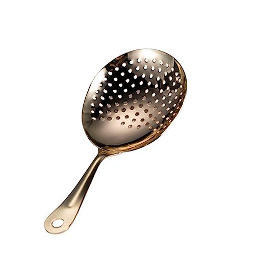 CHICAMPERA 304 Bargeschirr für Restaurant Cold Brew Kaffeemaschine Spülbeckensieb Teesieb Getränk Shaker Tülle eiswürfel kubuseis mix filzer Cocktailsieb Cocktailbesteck aus Edelstahl Golden von CHICAMPERA