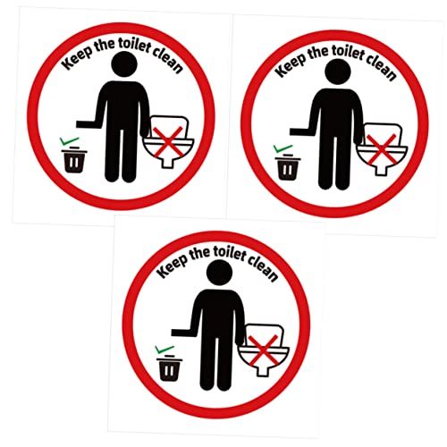CHICAMPERA 3Blätter Toiletten Aufkleber Abnehmbare Toilettensitz Sticker für Badezimmer Dekoration Selbstklebend und Leicht zu Entfernen für Glatte Oberflächen Hält Sauber CHICAMPERA 3Blätter Toiletten Aufkleber Abnehmbare Toilettensitz Sticker für Badezimmer Dekoration Selbstklebend und Leicht zu Entfernen für Glatte Oberflächen Hält Sauber von CHICAMPERA
