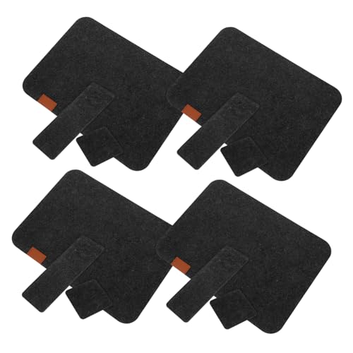 CHICAMPERA Hitzebeständige Tischsets Für Den Tisch 4 Sets Filz-bestecktaschen Nicht Dekorative Matten Für Zuhause von CHICAMPERA
