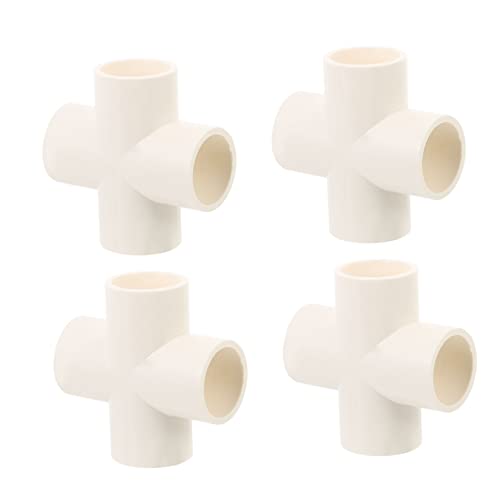 CHICAMPERA 4 Stück PVC Wege Verbinder Weiß Langlebig Wasserfest für Rohrverbinder DIY Garten Gewächshaus Möbel Regal Pool CHICAMPERA 4 Stück PVC Wege Verbinder Weiß Langlebig Wasserfest für Rohrverbinder DIY Garten Gewächshaus Möbel Regal Pool von CHICAMPERA