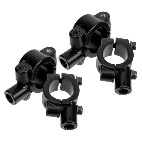 CHICAMPERA 4 Stück Spiegelhalterung Motorrad-seitenhalterung Universeller Motorrad-halterungsaufhänger Roller-heckmontagehalterung Motorrad Halterung Black Zinklegierung CHICAMPERA 4 Stück Spiegelhalterung Motorrad-seitenhalterung Universeller Motorrad-halterungsaufhänger Roller-heckmontagehalterung Motorrad Halterung Black Zinklegierung von CHICAMPERA