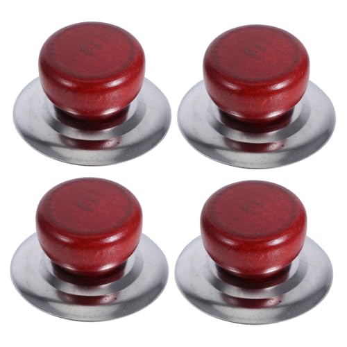 CHICAMPERA 4 Stück Teiliges Topfdeckelgriff aus Hitzebeständige Ersatzknöpfe für Töpfe Antiskald Design Installieren für Küchen und Restaurants von CHICAMPERA
