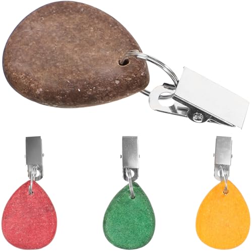 CHICAMPERA 4 Stück Tischdeckenbeschwerer Teiliges aus Buntem Marmor mit Clips Robuste Tischdecke Gewichte für Garten Hochzeit Picknick und Outdoor Events Design für Sicheren Halt CHICAMPERA 4 Stück Tischdeckenbeschwerer Teiliges aus Buntem Marmor mit Clips Robuste Tischdecke Gewichte für Garten Hochzeit Picknick und Outdoor Events Design für Sicheren Halt von CHICAMPERA