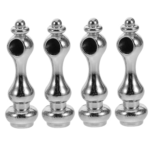 CHICAMPERA 4stücke Metall Endkappen Für Möbel Glasgeländerverbinder Für Weinregale Servierwagen Und Dekorative Spindeln Vielseitig Und Elegant von CHICAMPERA