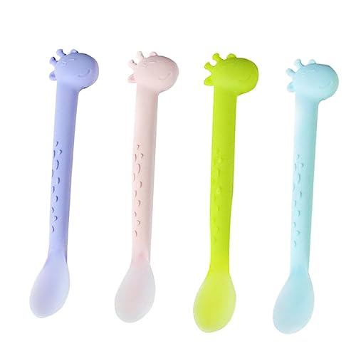 CHICAMPERA 4Stücke Weiche Fütterungslöffel für Junge Mädchen Ergonomisch Gestaltet für Essen CHICAMPERA 4Stücke Weiche Fütterungslöffel für Junge Mädchen Ergonomisch Gestaltet für Essen von CHICAMPERA