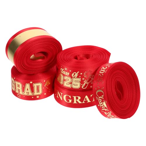 CHICAMPERA 5 Rollen Geschenkverpackungsband für Abschluss Yards Diy Schleifenband aus Polyester für Abschlussfeiern Bastelprojekte und Blumensträuße mit Stilvollem Folien Druck CHICAMPERA 5 Rollen Geschenkverpackungsband für Abschluss Yards Diy Schleifenband aus Polyester für Abschlussfeiern Bastelprojekte und Blumensträuße mit Stilvollem Folien Druck von CHICAMPERA