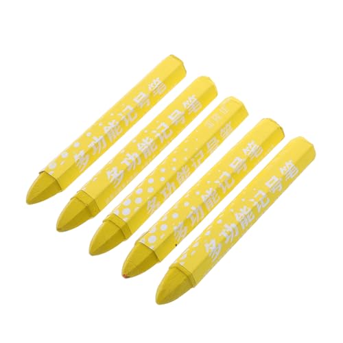 CHICAMPERA 5 Stck. Reifenmarkierung Markierstift zum Brennen von Holz Reifenlackmarker Doppellinienmarkierungsstift Reifenmarker weiß Holzstift Buntstiftholz Wachs Gelb CHICAMPERA 5 Stck. Reifenmarkierung Markierstift zum Brennen von Holz Reifenlackmarker Doppellinienmarkierungsstift Reifenmarker weiß Holzstift Buntstiftholz Wachs Gelb von CHICAMPERA