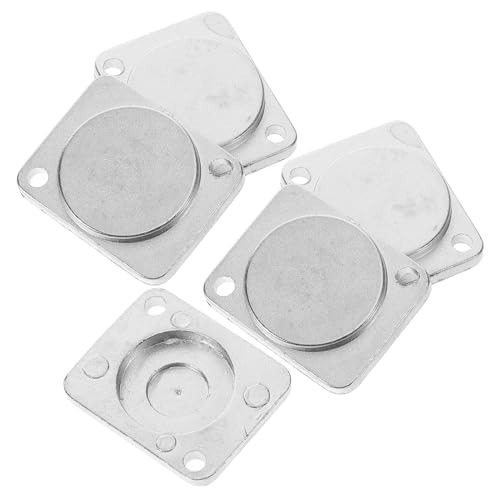 CHICAMPERA 5 Stück Blindplattenabdeckung Fahrgestellabdeckung Silver Metall von CHICAMPERA